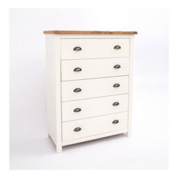 Cabinet Bits Lovere 5 Drawer Chest Of Drawers Brass Cup Handle - thumbnail 3
