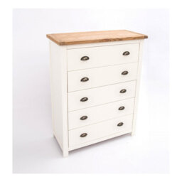 Cabinet Bits Lovere 5 Drawer Chest Of Drawers Brass Cup Handle - thumbnail 4