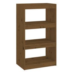 Berkfield Book Cabinet/room Divider Honey Brown 60X30X103.5 Cm Wood Pine - thumbnail 2