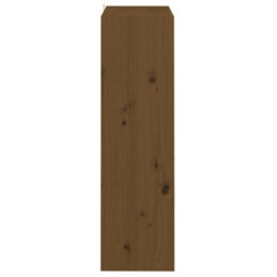 Berkfield Book Cabinet/room Divider Honey Brown 60X30X103.5 Cm Wood Pine - thumbnail 6