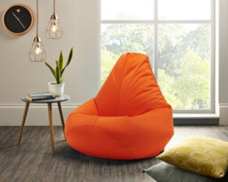 Beautiful Beanbags Adult Highback Beanbag For Indoors Or Outdoors Ready Filled Bean Bags - Orange - thumbnail 3