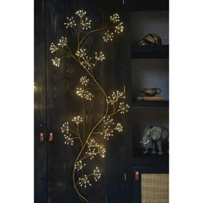 Woodland Ivy Indoor Home Wall Lighting 180Cm Brown