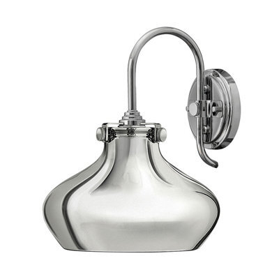 Luminosa Lighting Elstead Hinkley Congress Dome Wall Light 1X E27 Chrome