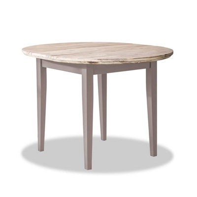 Statement Furniture Florence Round Extendable Kitchen Dining Table In Truffle - image 1
