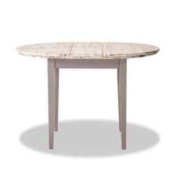 Statement Furniture Florence Round Extendable Kitchen Dining Table In Truffle - thumbnail 3