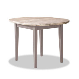 Statement Furniture Florence Round Extendable Kitchen Dining Table In Truffle