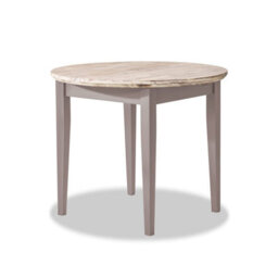Statement Furniture Florence Round Extendable Kitchen Dining Table In Truffle - thumbnail 4