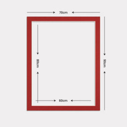 Ak Frames 90X70Cm Crimson Picture Mounts To Fit 80X60Cm Aperture Size - Mount Board Only (No Frame Included) - thumbnail 3