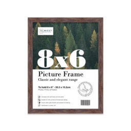8X6 Walnut Picture Frame (15.2 X 20.3Cm) Poster, Photo, Artwork, Gallery Wall Or Print - thumbnail 1