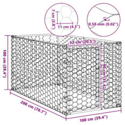 Walplus Galvanised Steel Outdoor Dog Kennel With Door 2X1X1 M - thumbnail 8