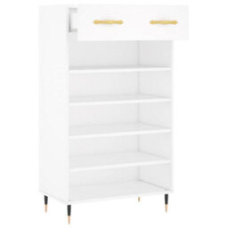 Berkfield Shoe Cabinet White 60X35X105 Cm Engineered Wood - thumbnail 5