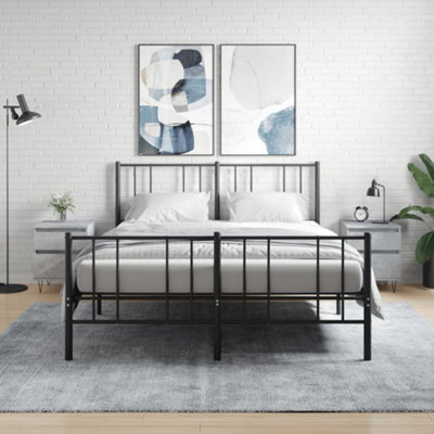Berkfield Bedside Cabinets 2 Pcs Concrete Grey 40X35X50 Cm Engineered Wood - image 1