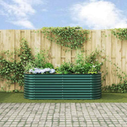 Walplus Garden Raised Bed Green 240 X 80 X 81 Cm Steel - thumbnail 4