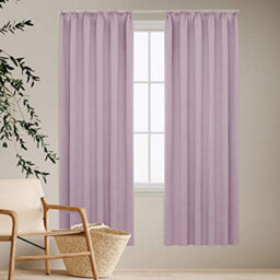 Deconovo Pencil Pleat Curtains Solid Blackout Curtains Thermal Insulated Curtains For Bedroom W55 X L63 Inch Baby Pink One Pair - thumbnail 8