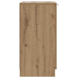 Berkfield Elegant Shoe Cabinet Artisian Oak 59X35X70 Cm Engineered Wood - thumbnail 6