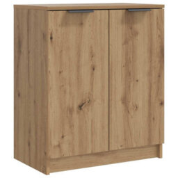 Berkfield Elegant Shoe Cabinet Artisian Oak 59X35X70 Cm Engineered Wood - thumbnail 1