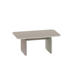 Decortie Pietra Modern Coffee Table 100Cm Soft Radius Edges Flat Panel Legs Japandi Style Multicolour Living Room - thumbnail 2