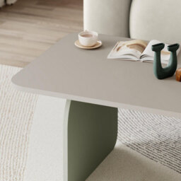 Decortie Pietra Modern Coffee Table 100Cm Soft Radius Edges Flat Panel Legs Japandi Style Multicolour Living Room - thumbnail 4