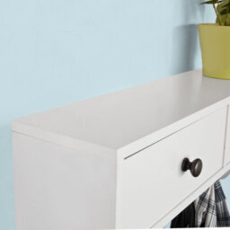 Sobuy Frg178-W, Wall Coat Rack Wall Display Storage Unit,white,w60Xd14.5Xh26.7 - thumbnail 7