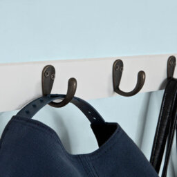 Sobuy Frg178-W, Wall Coat Rack Wall Display Storage Unit,white,w60Xd14.5Xh26.7 - thumbnail 4