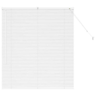 Berkfield Modern Window Blind With Curtains Manual White Aluminium