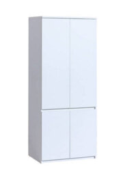 Arte Arca Ar1 Hinged Wardrobe 80Cm - Modern Dual-Tone Storage In Oak Wotan & Arctic White, H1952mm W801mm D520mm - thumbnail 1
