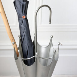 Dibor Vintage Silver Freestanding  Indoor Umbrella Holder Stand - thumbnail 3