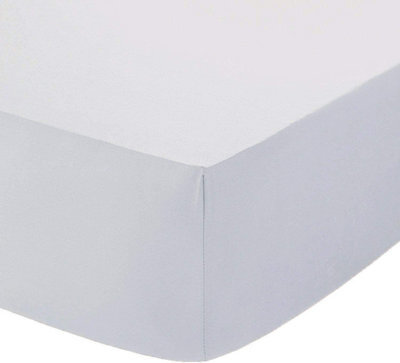 Homes & Linen Fitted Sheet 800 Thread Count 40 Cm Deep Bed Fitted Sheet 100% Egyptian Cotton Sateen Hotel Quality Bedding