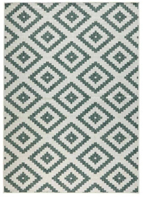 The Rugs Malta Reversible Indoor Outdoor Rug Flatweave Polypropylene In Green - image 1