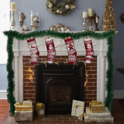 Geezy 9Ft Christmas Garland Xmas Decor For Stairs Door Fireplace Indoor Outdoor Wreath - thumbnail 6