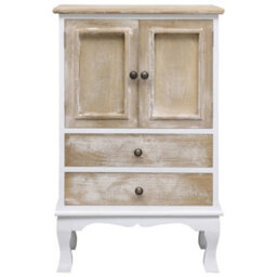 Vidaxl Drawer Cabinet White 50X30X80 Cm Wood - thumbnail 2
