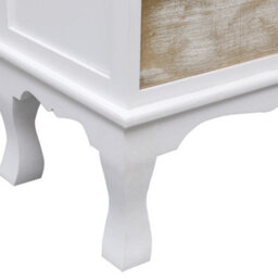 Vidaxl Drawer Cabinet White 50X30X80 Cm Wood - thumbnail 5