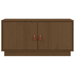 Berkfield Tv Cabinet Honey Brown 80X34X40 Cm Solid Wood Pine - thumbnail 6