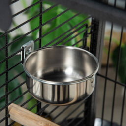 Pawhut Steel Bird Cage,large Budgie Cage For Cockatiels And Parakeets - thumbnail 9