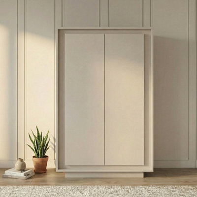 FurniComp LTD Furnicomp Berlin 2 Door 106Cm Cashmere Highboard/tall Sideboard - image 1