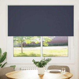 Berkfield Durable Roller Blind Blackout Marine 165X130 Cm Fabric Width 161.6 Cm Polyester - thumbnail 1