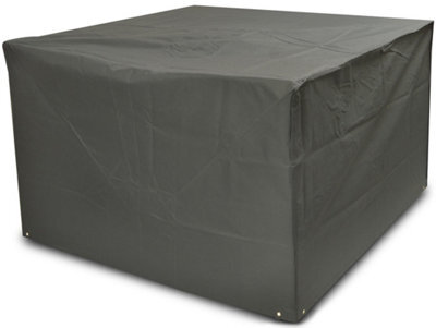 Woodside Heavy Duty Waterproof Garden Rattan Cube Set Cover Grey 120X120X74Cm - image 1