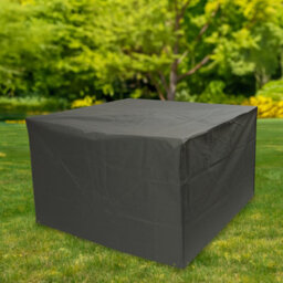 Woodside Heavy Duty Waterproof Garden Rattan Cube Set Cover Grey 120X120X74Cm - thumbnail 4