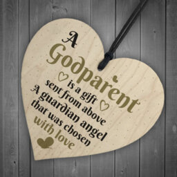 Red Ocean Handmade Godparent Asking Gift For Christening Special Keepsake Thank You Friendship Sign - thumbnail 6