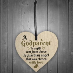 Red Ocean Handmade Godparent Asking Gift For Christening Special Keepsake Thank You Friendship Sign - thumbnail 2