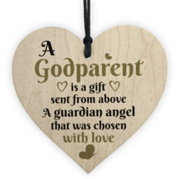 Red Ocean Handmade Godparent Asking Gift For Christening Special Keepsake Thank You Friendship Sign - thumbnail 1