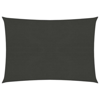 Berkfield Sunshade Sail 160 G/m2 Anthracite 3.5X4.5 M Hdpe - image 1