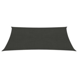 Berkfield Sunshade Sail 160 G/m2 Anthracite 3.5X4.5 M Hdpe - thumbnail 2