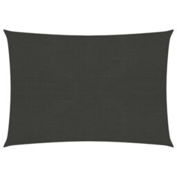 Berkfield Sunshade Sail 160 G/m2 Anthracite 3.5X4.5 M Hdpe - thumbnail 1
