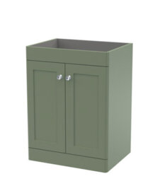 Hudson Reed Classique Components Floor Standing 2-Door Vanity Unit, Stylish Single Vanity Unit With Soft Close Doors - thumbnail 1
