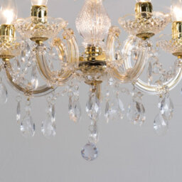 Litecraft Marie Therese Brass 5 Light Chandelier - thumbnail 5