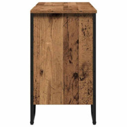 Berkfield Bathroom Sink Cabinet Old Wood 91X35X60 Cm Engineered Wood - thumbnail 6