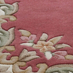 Rose Traditional Handmade Wool Floral Bordered Rug For Living Room And Bedroom-120Cm X 180Cm - thumbnail 3
