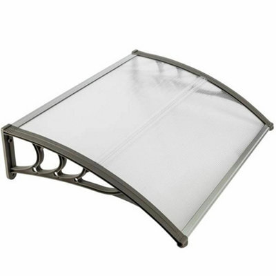 120X80Cm Black Door Canopy Awning Outdoor Window Porch Rain Cover - image 1