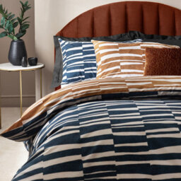 HÖEM Hoem Piper Abstract Cotton Rich Reversible Duvet Cover Set - thumbnail 3